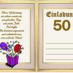 Einladung 50 Geburtstag Vorlage Wunderbar Einladung Zum 50 Geburtstag Einladung Zum 50 Geburtstag