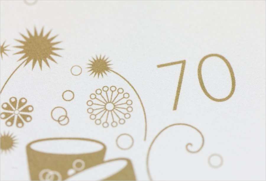 Einladung zum 70 Geburtstag