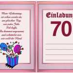 Einladung 70 Geburtstag Vorlage Kostenlos Word Elegant Einladung Zum 70 Geburtstag Vorlage Kostenlos