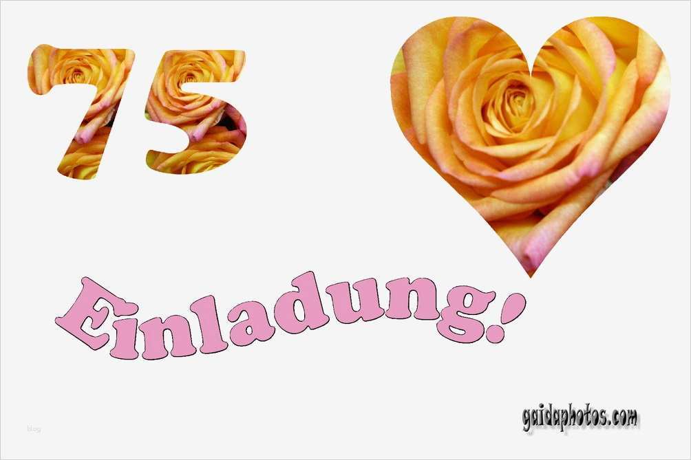 Einladung 75 Geburtstag Vorlage Kostenlos Hübsch 75 Geburtstag Karten Einladungskarten Danksagung
