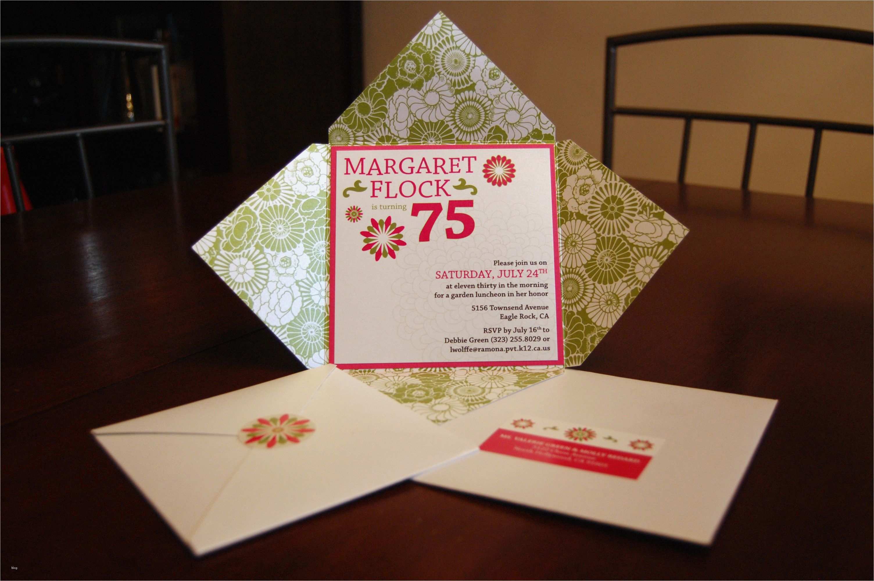 Einladung 75 Geburtstag Vorlage Kostenlos Süß Einladung Zum 75 Geburtstag Basteln