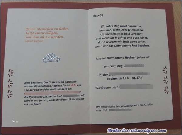 Einladung Diamantene Hochzeit Vorlagen Kostenlos Großartig Einladungen Diamantene Hochzeit Vorlagen Kostenlos