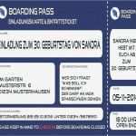 Einladung Eintrittskarte Vorlage Kostenlos Angenehm Schon Einladung Flugticket Vorlage Oder Einladung 30