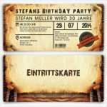 Einladung Eintrittskarte Vorlage Kostenlos Einzigartig Einladungskarten Zum Geburtstag Als Eintrittskarte Im