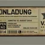 Einladung Eintrittskarte Vorlage Kostenlos Erstaunlich Einladungskarten Als Ticket Geburtstag Vintage