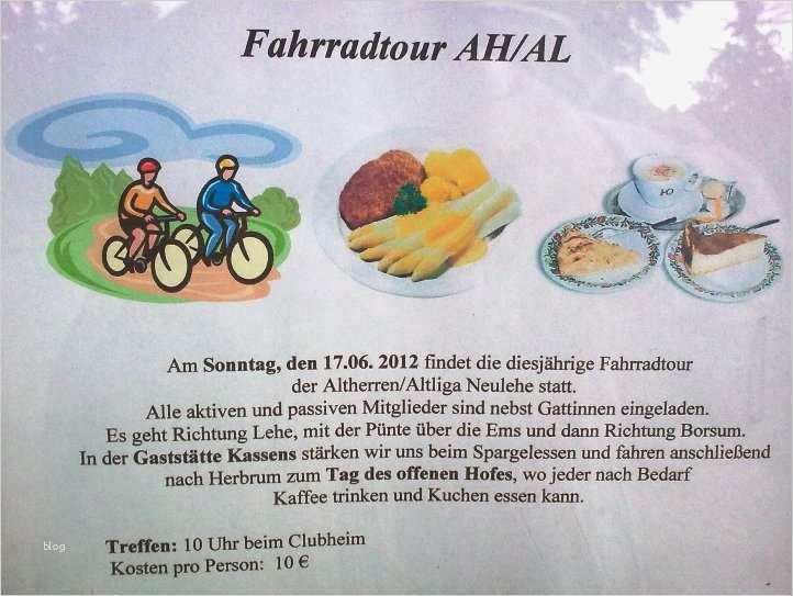 Einladung Fahrradtour Vorlage Hübsch News Archiv 2012