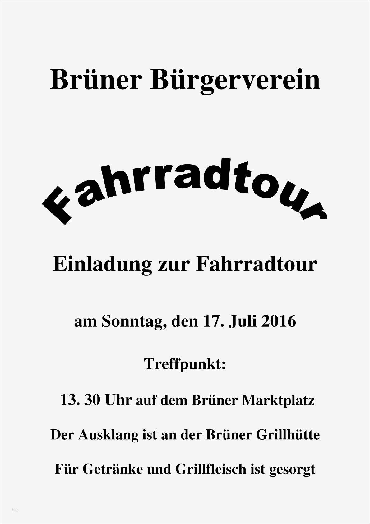 Einladung Fahrradtour Vorlage Wunderbar Bürgerverein Brünen Lädt Ein Zur Fahrradtour Bürger Für