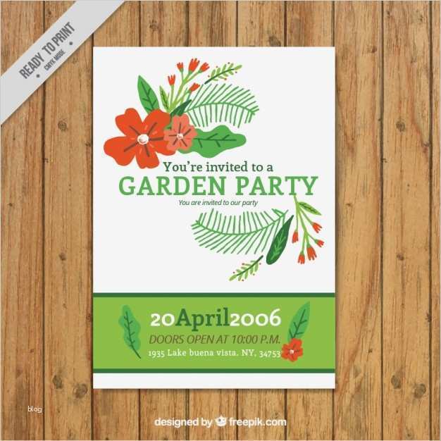 Einladung Gartenparty Vorlage Schönste Garten Party Einladung
