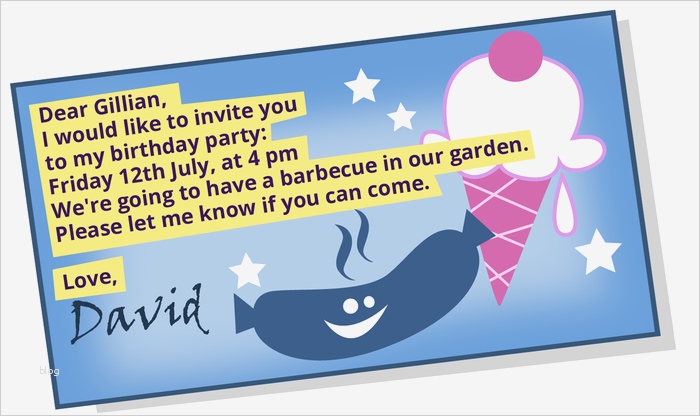 Einladung Geburtstag Englisch Vorlage Cool Einladungen & Postkarten Auf Englisch Schreiben Klasse 5