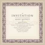 Einladung Geburtstag Englisch Vorlage Wunderbar Einladung Mit Rahmens Im Renaissance Stil Vorlage Rahmen