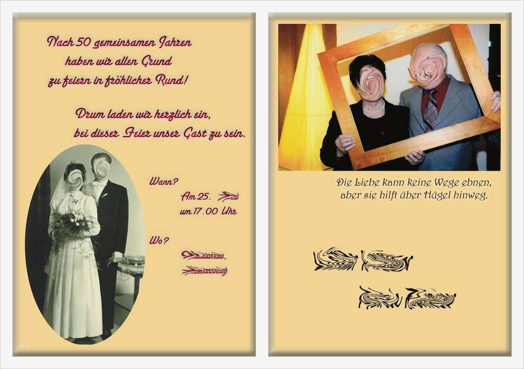 Einladung Goldene Hochzeit Vorlage Word Wunderbar Einladung Goldene Hochzeit