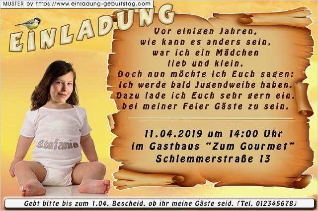 Einladung Jugendweihe Vorlage Elegant Die Einladungs Mir Deinem Gesicht Als Fotomontage Auf