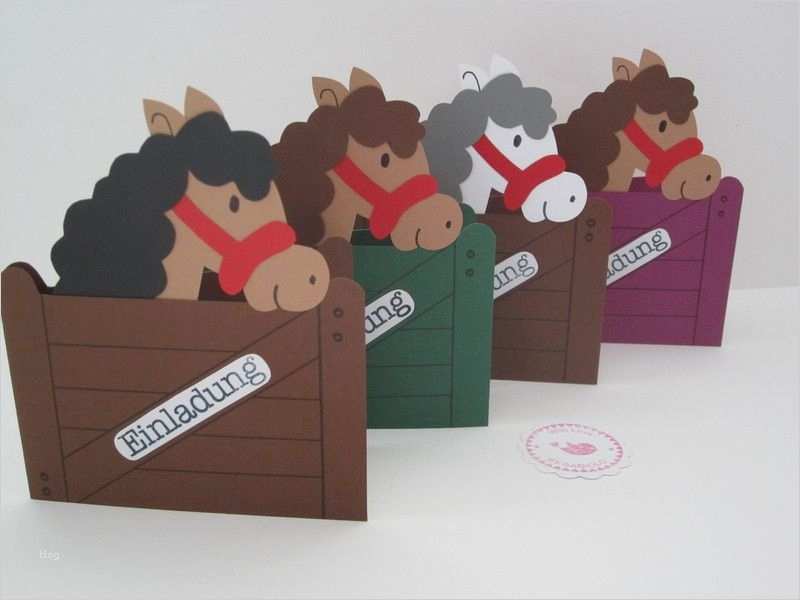 Einladung Kindergeburtstag Basteln Vorlagen Angenehm Einladungen Einladungskarten Kindergeburtstag Pferde