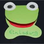 Einladung Kindergeburtstag Basteln Vorlagen Hübsch Einladung Frosch Kinderspiele Welt