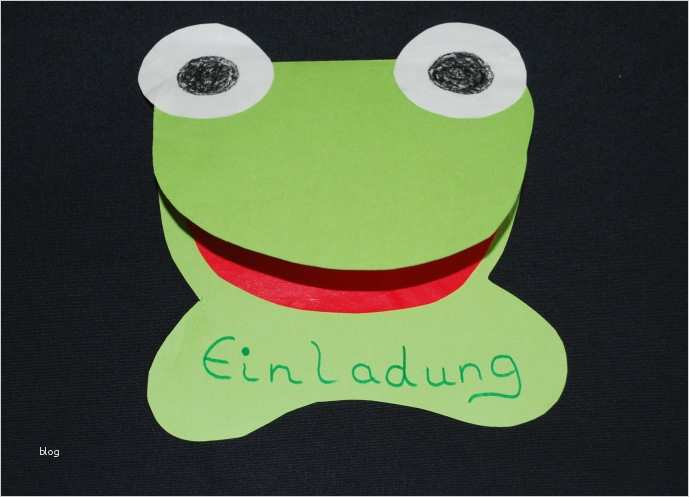 Einladung Kindergeburtstag Basteln Vorlagen Hübsch Einladung Frosch Kinderspiele Welt
