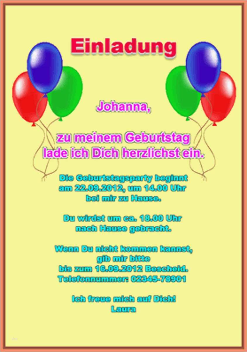 Einladung Kindergeburtstag Vorlage Wunderbar Einladungskarte Kindergeburtstag