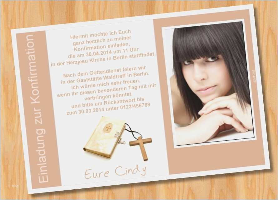 Einladung Konfirmation Vorlage Kostenlos Luxus Vorlage Einladung Konfirmation – Travelslow