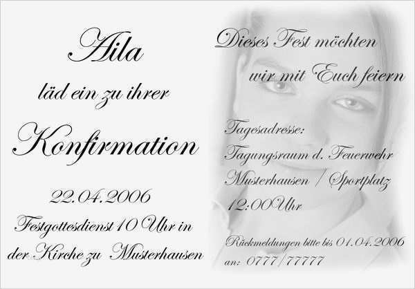 Einladung Konfirmation Vorlage Word Einzigartig Main