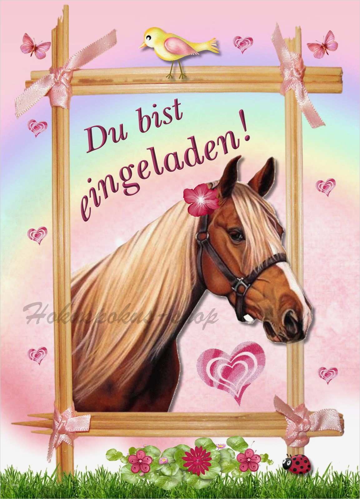 Einladung Pferd Vorlage Cool Einladung Pferd Ausdrucken