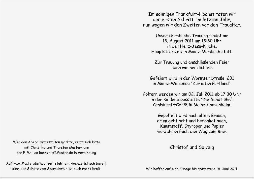 Einladung Polterabend Vorlage Kostenlos Cool Einladung Polterabend Muster – Biblesuite