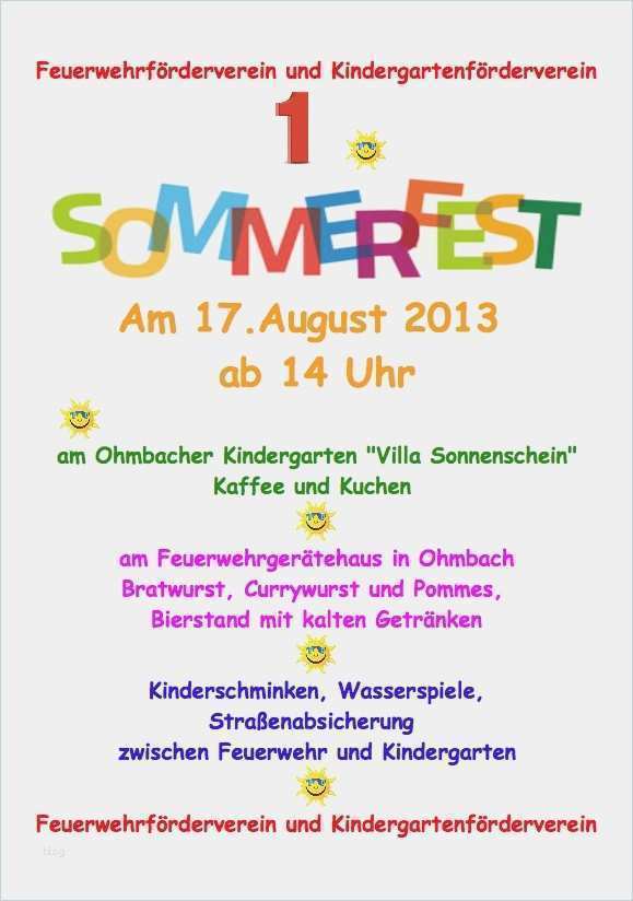 Einladung sommerfest Vorlage Kostenlos Großartig Vorlage Einladung sommerfest – Travelslow