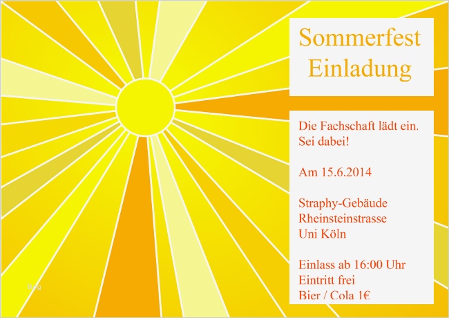 Einladung sommerfest Vorlage Kostenlos Wunderbar Einladungskarten Vorlagen