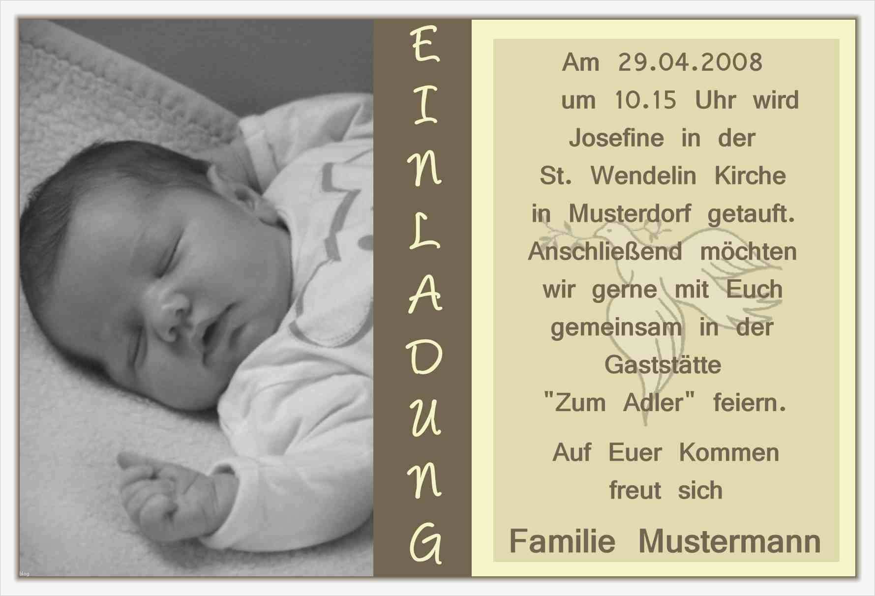 Einladung Taufe Vorlage Kostenlos Angenehm Einladung Zur Taufe