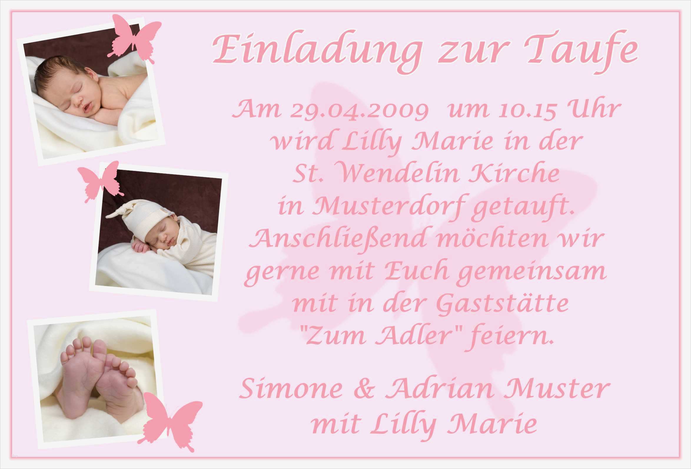 Einladung Taufe Vorlage Wunderbar Einladung Zur Taufe