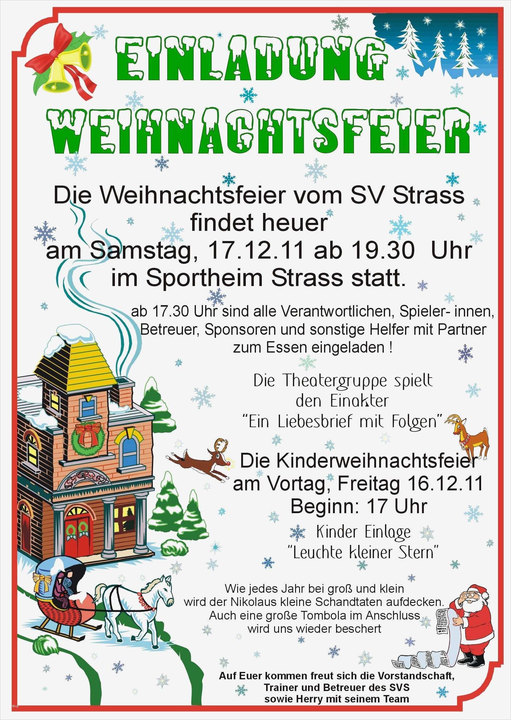 Einladung Weihnachtsfeier Vorlage Kostenlos Hübsch Einladung Adventsfeier Text