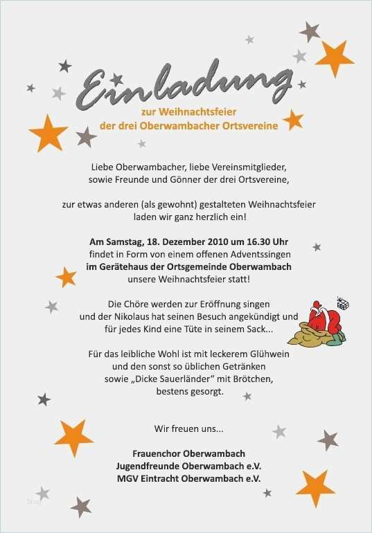 Einladung Weihnachtsfeier Vorlage Wunderbar Muster Einladung Weihnachtsfeier – Travelslow