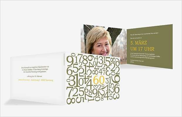 Einladung Zum 60 Geburtstag Vorlagen Elegant Einladung 60 Geburtstag "zahlen"