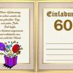 Einladung Zum 60 Geburtstag Vorlagen Großartig 60 Geburtstag Einladung