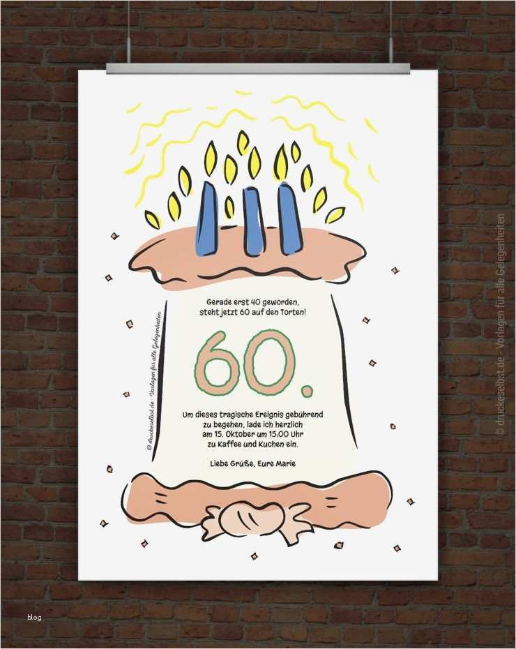 Einladung Zum 60 Geburtstag Vorlagen Luxus Drucke Selbst Kostenlose Einladung Zum 60 Geburtstag
