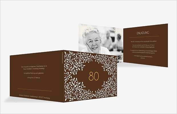 Einladung Zum 80 Geburtstag Vorlage Hübsch Einladung Zum 80 Geburtstag Einladungskarten Gestalten