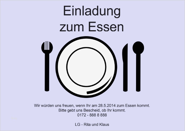 Einladung Zum Essen Gehen Vorlage Gut Einladungskarten Zum Essen