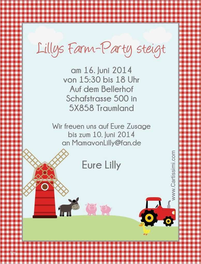 Einladung Zum Kindergeburtstag Vorlage Luxus Text Einladung Kindergeburtstag Bauernhof