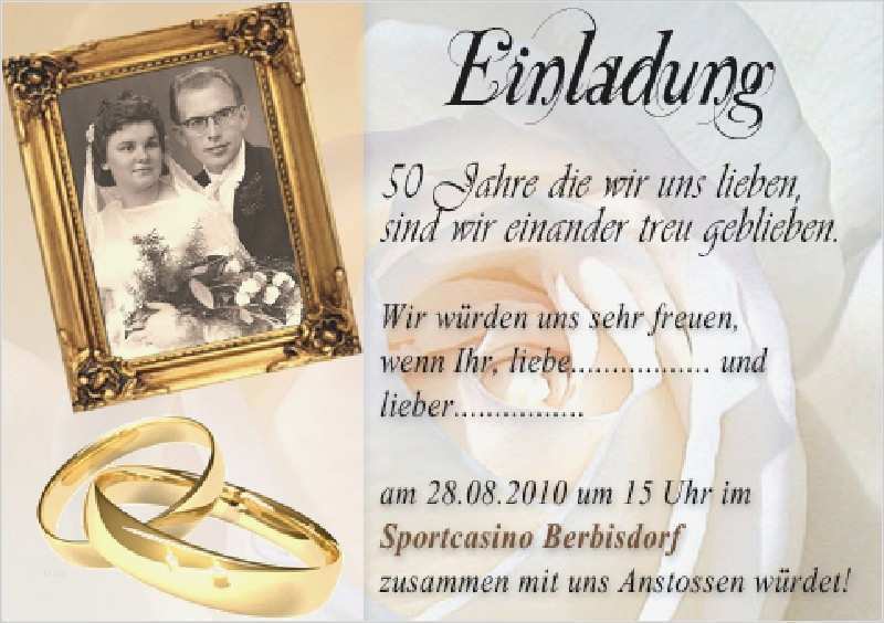Einladung Zur Goldenen Hochzeit Vorlagen Kostenlos Luxus Einladung Diamantene Hochzeit Text – Biblesuite