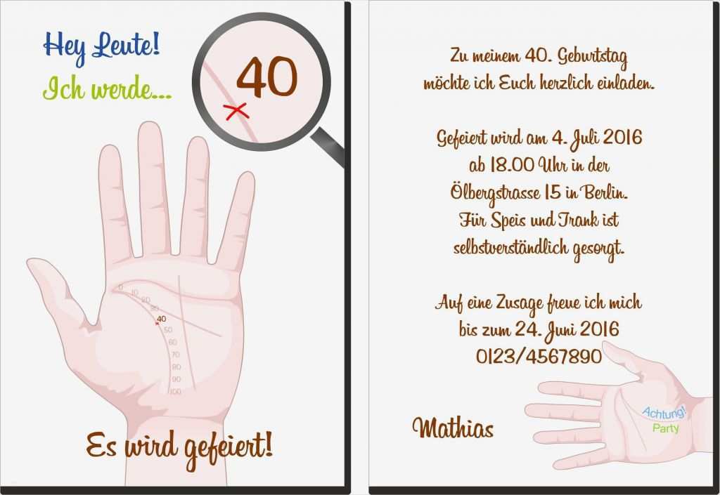 Einladungen 40 Geburtstag Vorlagen Kostenlos Zum Ausdrucken Gut Einladungen 40 Geburtstag Vorlagen Kostenlos Zum