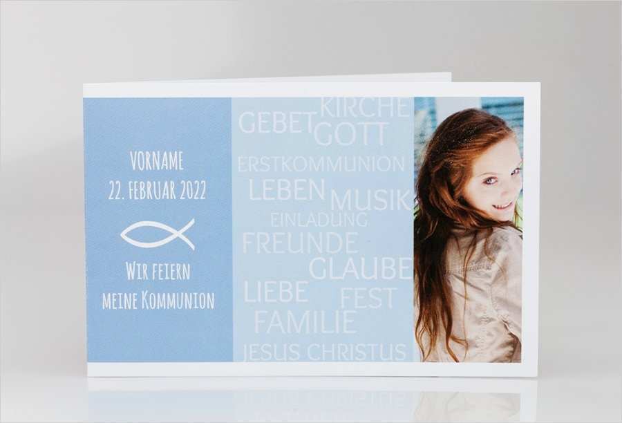 Einladungen Kommunion Vorlagen Kostenlos Bewundernswert Kommunion Einladung