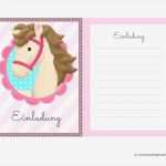 Einladungen Vorlagen Kostenlos Downloaden Süß Einladungskarten Pferde Zum Kindergeburtstag Kostenlose