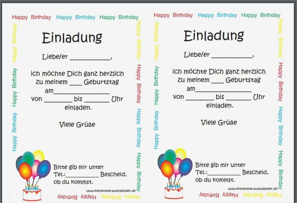 Einladungen Zum 50 Geburtstag Vorlagen Neu Einladung Geburtstag Kostenlos