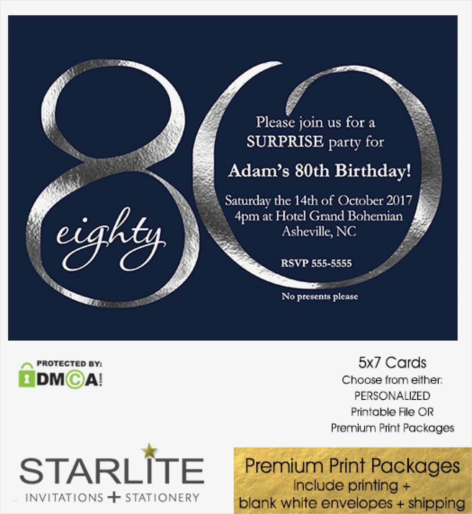 Einladungskarte 80 Geburtstag Vorlage Cool Einladungskarten 80 Geburtstag Kostenlos Ausdrucken
