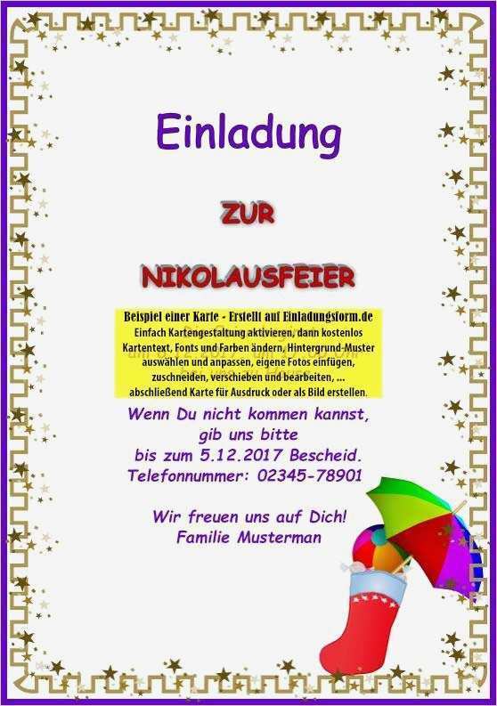 Einladungskarte Weihnachtsfeier Vorlage Inspiration Einladung Nikolausfeier Vorlage – Biblesuite