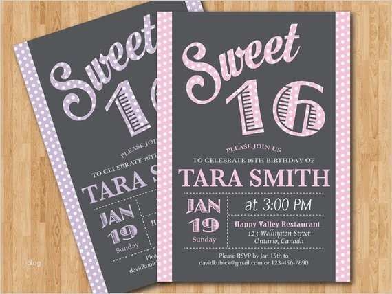 Einladungskarten 16 Geburtstag Vorlagen Erstaunlich Sweet 16 Geburtstag Einladung