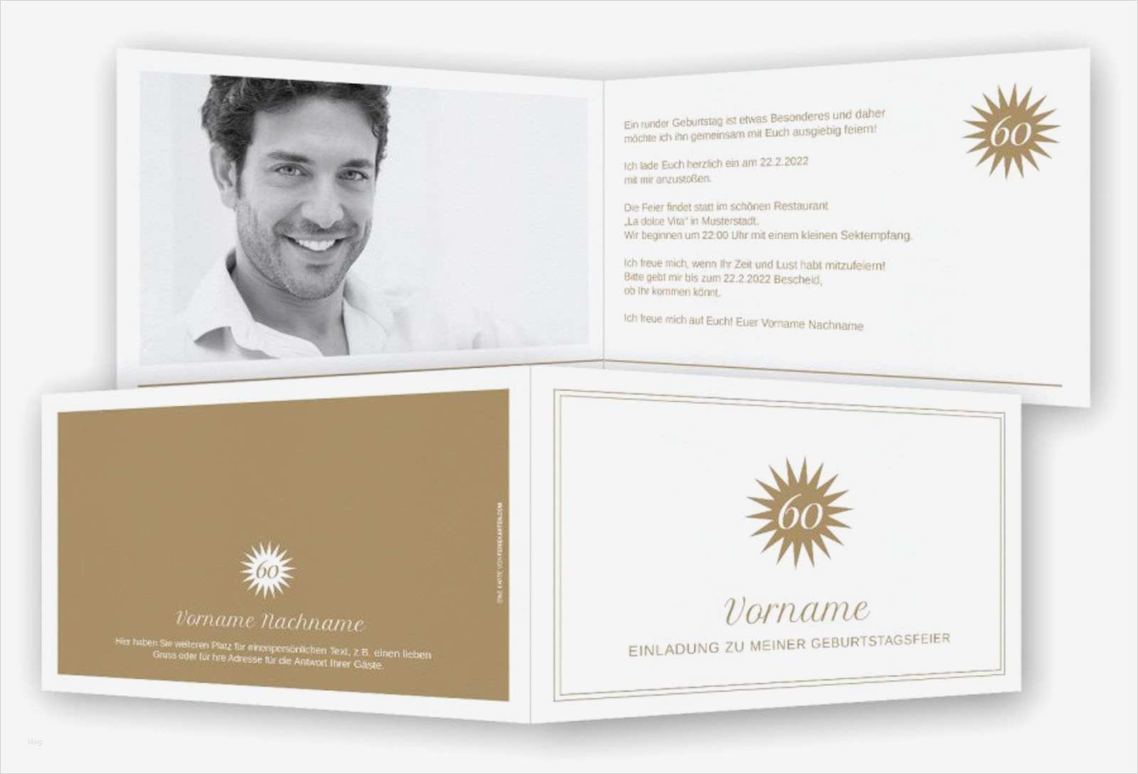 Einladungskarten 60 Geburtstag Vorlagen Genial Einladung 60 Geburtstag