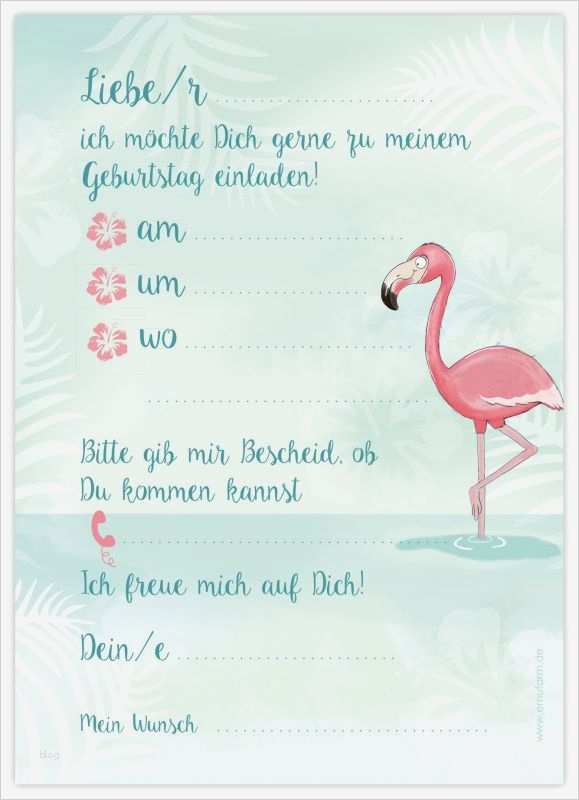 Einladungskarten A5 Vorlagen Fabelhaft Einladungen Zum Kindergeburtstag Flamingo Emufarm