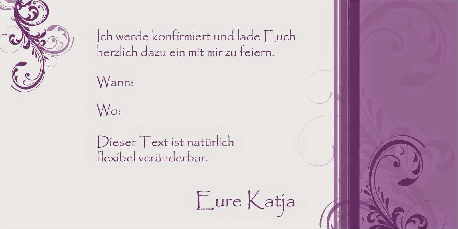 Einladungskarten Design Vorlagen Schön Konfirmation Einladungskarten Einladungskarten