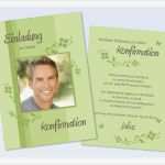 Einladungskarten Firmung Vorlagen Gratis Elegant Einladung Konfirmation Grün