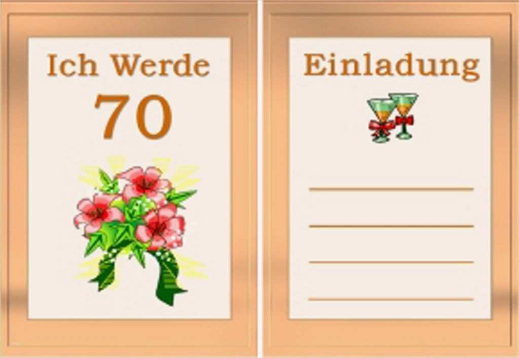 Einladungskarten Geburtstag 70 Vorlagen Wunderbar Einladungskarten Zum 70 Geburtstag Kostenlos Zum
