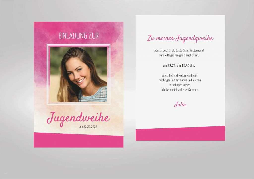 Einladungskarten Jugendweihe Vorlagen Beste Einladungskarten Jugendweihe Vorlagen Kostenlos